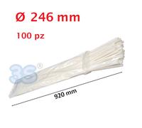 Fascetta fascette nylon per tubazioni max. Ø246- lunghezza 920 mm-confezione 10