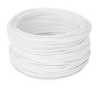Fascetta in Ferro Zincato 100m con Forcella, 0,55mm, Bianco, Resistente e Durevole per Arredo Giardino