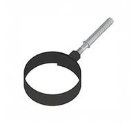 fascetta murale Ø 80 mm per fissaggio canna fumaria acciaio nero opaco