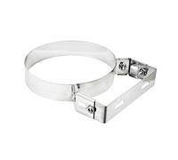 FASCETTA MURALE A MURO REGOLABILE IN ACCIAIO PER TUBI FUMO STUFA D. 200