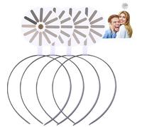 Fascetta per capelli creativa accessori per capelli divertenti espressione emotiva, fascia rotante con espressione di personalità umoristica (tipo A, 4 pezzi, taglia unica)