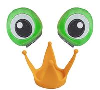 Fascetta per le orecchie del casco - Corna per le orecchie da sci di rana cartoon , aggiunte di casco da bicicletta con fissaggio semplice, decorazione di caschi staccabili, orecchio di casqe