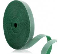 Fascetta per piante regolabile verde da 20 m con chiusura a strappo, cinghia di supporto per piante da giardino da 10 mm per uso esterno e i
