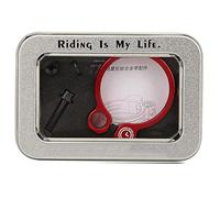 Fascetta per sella in lega di alluminio e titanio con dado a vite, clip per sella da bicicletta per mountain bike e bici da strada, design cavo leggero disponibile in 3 colori e 2 ((34,9 mm rosso))