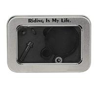 Fascetta per sella in lega di alluminio e titanio con dado a vite, clip per sella da bicicletta per mountain bike e bici da strada, design cavo leggero disponibile in 3 colori e 2 ((31,8 mm nero))