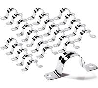 Fascetta per tubo 50 mm Morsetto sella 18 pezzi Cinghia U 304 Clip per tubi acciaio inox per tubo flessibile da parete per staffa di fissaggio tubo del gas o installazione di tubi flessibili (M50)
