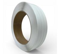 Fascetta Plastica Cinghia 12 MM 406mm Ø Rotolo 2300m 160kg Set Riso Pet Nastro