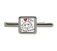 Fascetta Quadrata Con Scritta 'Ti Amo Così Tanto'