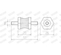 Fascetta silenziatore scarico 81229 WALKER per RENAULT 4 5 TRAFIC Autobus 6