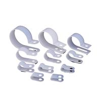 Fascetta stringacavo in nylon plastico tipo R, Nylon R Type Cable Management Clips Inner Diameter 3.3-30mm Multiple Sizes Pack(10.35mm)