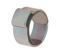 Fascetta stringitubo a 1 orecchio con anello di inserimento, in acciaio zincato a specchio (W1), campo di serraggio 15,0-17,3 mm, larghezza banda 8,8 mm