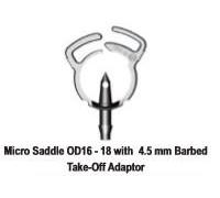 Fascetta stringitubo a scatti 16/18 mm con innesto 4,5 mm per impianto goccia 25 pz.