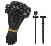 Fascetta Stringitubo Autobloccante | 1 Set * Cravatta Sicura Per Carichi Pesanti | Morsetto Per Cavo Automatico Da 100 Pezzi Con Fibbia Per Automobile, Moto, Veicolo Elettrico, Berlina, Bagagliaio, Es