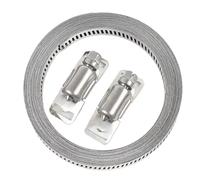 Fascetta stringitubo fai da te con fascetta a vite in acciaio inossidabile regolabile con elementi di fissaggio, clip a vite senza fine, larghezza 12,7 mm, tubo dell'acqua da giardino(10M - 30 Snap)
