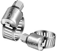 Fascetta stringitubo, Fascette for tubi, Mini clip for tubo del carburante in acciaio inossidabile da 6 mm-57 mm Dimensioni opzionali for 'aria Tubo 'acqua Silicone(27 51mm)