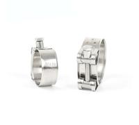 Fascetta stringitubo in acciaio inossidabile, in acciaio inossidabile 304, rafforza il tubo circolare, per tubi dell'acqua, aria, carburante, morsetti di fissaggio (diametro 17 mm, 19 mm (4 pezzi)