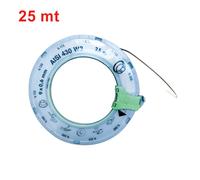 Fascetta stringitubo in acciaio inox AISI 430 - rocchetto intero lunghezza 25 mt