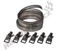 Fascetta Stringitubo Kit Jubilee Acciaio Inox Crea il Tuo Tubo Clip 3M/25m