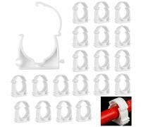 Fascetta Stringitubo Plastica, 20 Pezzi Fascette per tubi, Diametro interno 32 Millimeter Fascette di Fissaggio in Plastica, Fascette per Laghetto, per Piscina, Lavatrice e Giardino