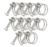 Fascetta stringitubo regolabile in acciaio inossidabile 201, 60-65 mm, clip per tubo a doppio filo, fissaggio universale per tubo idraulico regolabile (36-40 mm)