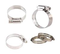 Fascetta stringitubo regolabile in acciaio inossidabile da 10 pezzi Fascetta stringitubo for tubo carburante Taglia a vite senza fine da 8 a 101 mm(16-25mm 10pcs)