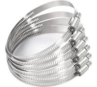 Fascetta stringitubo regolabile in acciaio inox 304, diametro 6 mm ~ 1400 mm, per tubo flessibile del carburante, per condotto dell'aria di sfiato dell'asciugatrice, tubo idraulico per autoveicoli, 52