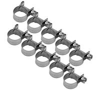 Fascetta Stringitubo Rinforzata con Perno Aba 100 Mm 12 Mm 10 Pezzi Mini Tubo Carburante in Acciaio Inossidabile Utensili Manuali e Elettrici Fascetta Stringitubo 6 Mm 20 (13-15