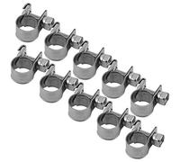 Fascetta Stringitubo Rinforzata con Perno Aba 100 Mm 12 Mm 10 Pezzi Mini Tubo Carburante in Acciaio Inossidabile Utensili Manuali e Elettrici Fascetta Stringitubo 6 Mm 20 (8-10