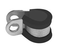 Fascetta Stringitubo Rsgu, in Acciaio Zincato (W1), con Profilo in Gomma, Din 3016 Forma D1, Campo di Serraggio 15,0 mm, Larghezza di Banda 15,0 mm
