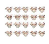 Fascetta stringitubo Vite Fascetta stringitubo Fascetta per tubo 20 pezzi Zincato Ferro a testa singola Fermatubo resistente per autoveicoli Petrolchimico Farmaceutico Dorato (17-19 mm)