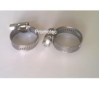 FASCETTE 100PZ STRINGITUBO 32 - 50 A VITE CON BANDA IN ACCIAIO INOX FASANGAS