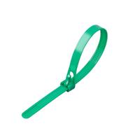 Fascette 20 fascette stringicavo in plastica riutilizzabili, in nylon, regolabili, staccabili, riciclabili, con nodo scorsoio(Green,8x450mm)
