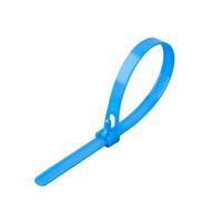 Fascette 20 fascette stringicavo in plastica riutilizzabili, in nylon, regolabili, staccabili, riciclabili, con nodo scorsoio(Blue,5x200mm)