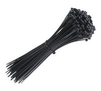 Fascette autobloccanti in plastica, Fascette Autobloccanti in Nylon Nere 100 Pz(3-80)