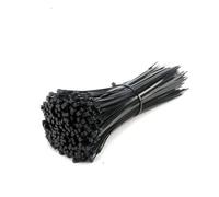 Fascette autobloccanti in plastica, Fascette ferma-cavo in nylon autobloccanti nere 3x100mm e 5x300mm Confezione da 100pz(200pcs)