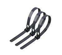 Fascette autobloccanti in plastica, Fascette fermacavi 20 pezzi in nylon multicolore riutilizzabili rilasciabili autobloccanti 5-8 mm x 150-450(Black,8x350mm)