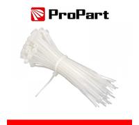 Fascette Cablaggio Bianco 2,5x200mm 100pcs Resistenti Versatili
