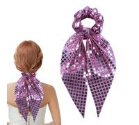 Fascette Capelli Con Paillettes,Fermacoda con Glitter | Elastici Senza,Per Donne Signore Mogli Ballerine Artiste per Vacanze Ferie Palestra Allenamento Yoga Lezioni Scuola Matrimonio