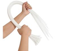 Fascette di nylon, lunghe e larghe, cerniere in plastica, bianco e nero, misura extra large