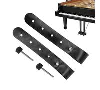 Fascette di Sicurezza per Tastiera e Pianoforte | 2 Pezzi in Pelle PU con Fibbia di Fissaggio - Blocca Tastiera - per Performance, Lezioni, Esercitazione, Home Studio, Concerto,