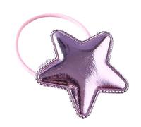 Fascette elastiche per capelli a forma di stella per ragazze Corde per coda di cavallo per ragazze Elastica per capelli in gomma