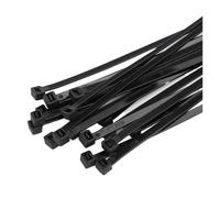 fascette elettricista Fascetta autobloccante in nylon con cerniera nera, fascetta in, set di fascette for cavi, anello fissaggio, avvolgimento del filo(2.6x200(black))