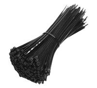 fascette elettricista Fascette fermacavi in nylon autobloccanti, fascette in plastica, anelli di fissaggio for cavi resistenti, organizer for ferramenta ad anello, stringicavo(Black(3x100mm),200pcs)