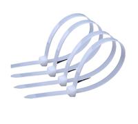 fascette elettricista Fascette stringicavo in plastica in nylon autobloccanti, resistenti alla trazione, nere e bianche(White,5x400mm100PCS)