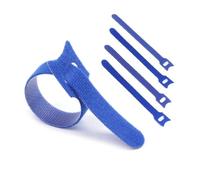 Fascette ferma-cavo in nylon autobloccanti, Fascette for cavi di tipo T blu da 100 pezzi for riutilizzabili for Organizzatore fissaggio Cinghie in nylon Gancio for dati for computer(12mm x 300mm)