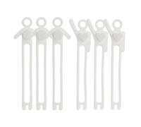 Fascette fermacavi, 6 fascette riutilizzabili in silicone, clip elastica in silicone, cravatta regolabile con cerniera, strumento di fissaggio versatile, strumento per riporre oggetti a casa, viaggi