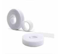 Fascette fermacavi bianche da 5 m, riutilizzabili, con chiusura a strappo, larghezza 10/15/20/25 mm, nastro adesivo in nylon, clip organizer, nastro di fissaggio, bianco x 1 rotolo, larghezza 25 mm