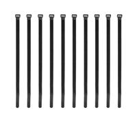 Fascette fermacavi in nylon con gancio e passante riutilizzabili nere, organizer regolabile per la gestione dei cavi, cintura di fissaggio nera da 500 mm, 30 pezzi