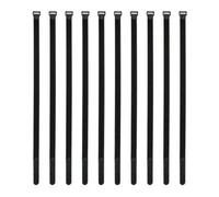 Fascette fermacavi in nylon con gancio e passante riutilizzabili nere, organizer regolabile per la gestione dei cavi, cintura di fissaggio nera da 600 mm, 20 pezzi