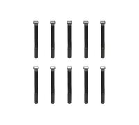 Fascette fermacavi in nylon con gancio e passante riutilizzabili nere, organizer regolabile per la gestione dei cavi, cintura di fissaggio nera da 200 mm, 50 pezzi